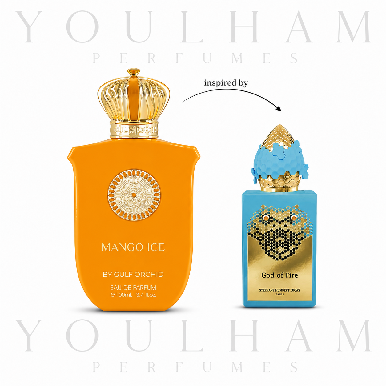 Mango Ice Gulf Orchid, parfum fruité gourmand mixte – Youlham Perfumes Maroc