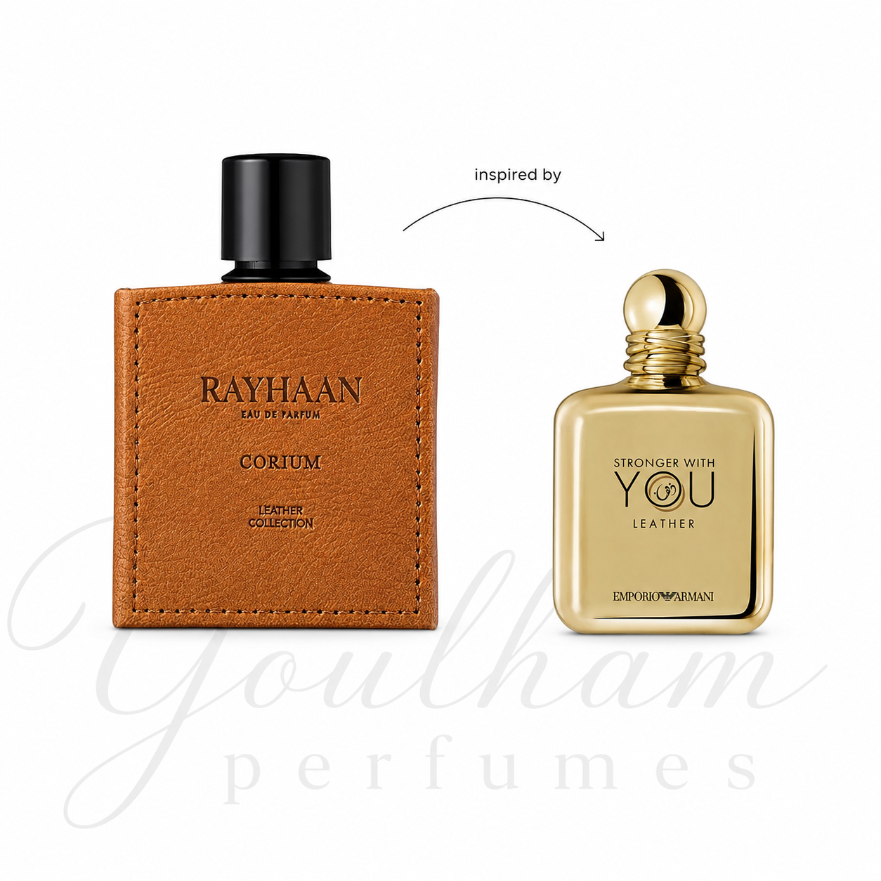 Flacon Corium Rayhaan Eau de Parfum cuir boisé pour homme