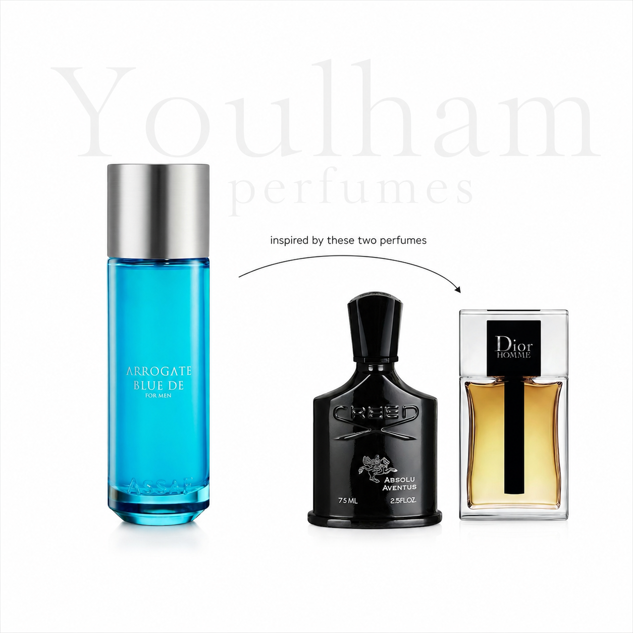 Flacon Arrogate Blue Eau de Parfum fraîche pour homme