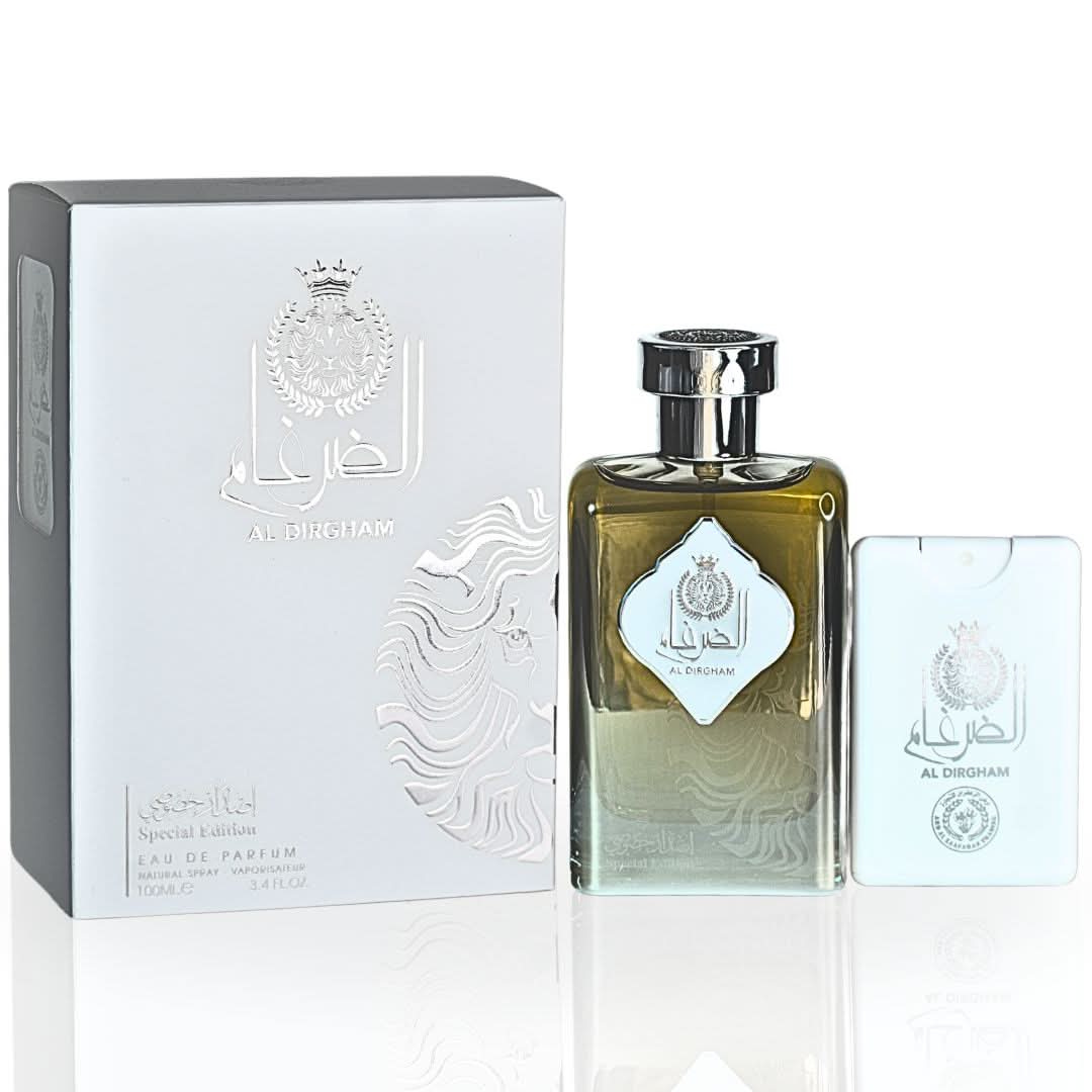 Al Dirgham Special Edition Ard Al Zaafaran – Eau de Parfum 100 ml, flacon chromé