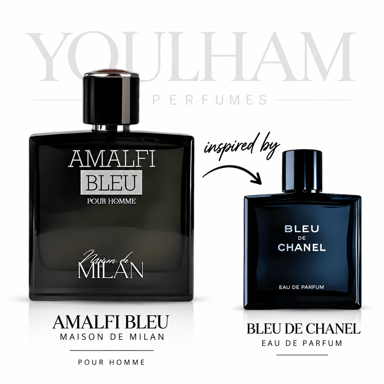 Amalfi Bleu – Maison de Milan Eau de Parfum Homme Aromatique Marine Boisé