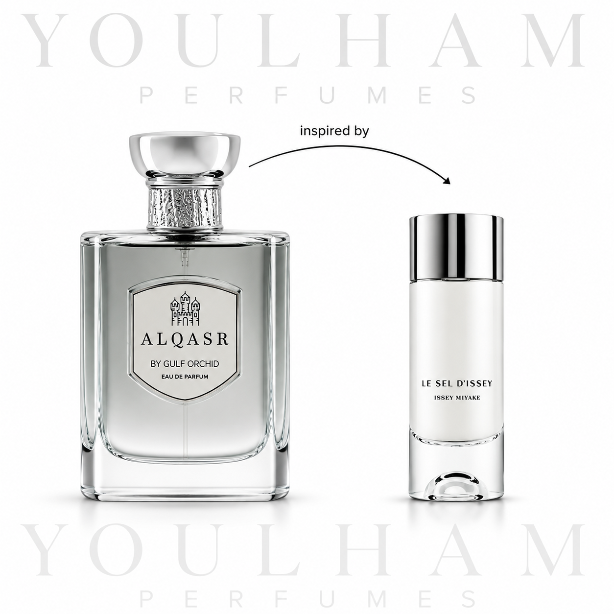 Flacon Al Qasr Silver Gulf Orchid Eau de Parfum mixte