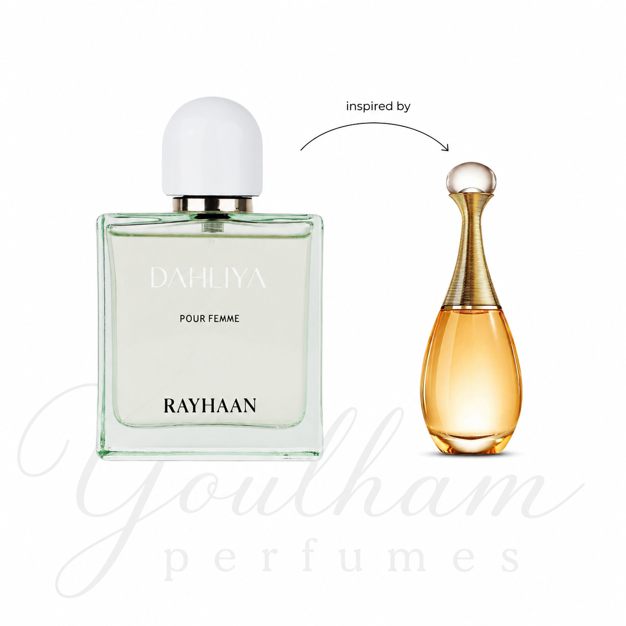 Flacon Dahliya Rayhaan Eau de Parfum florale pour femme