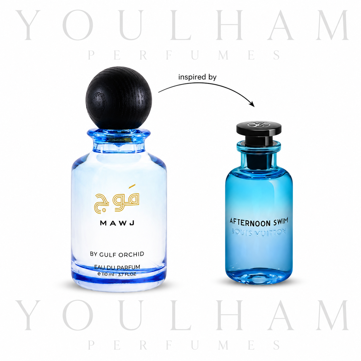 Mawj Gulf Orchid, parfum frais aromatique mixte – Youlham Perfumes Maroc