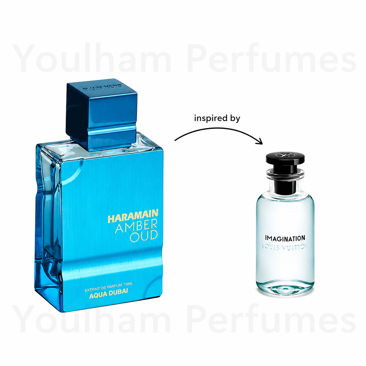 Flacon Amber Oud Aqua Dubai Al Haramain Eau de Parfum mixte