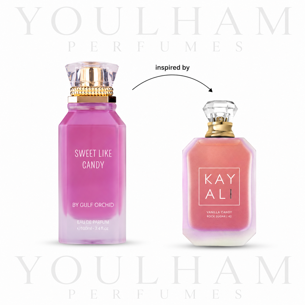 Sweet Like Candy Gulf Orchid, parfum oriental gourmand – Youlham Perfumes Maroc