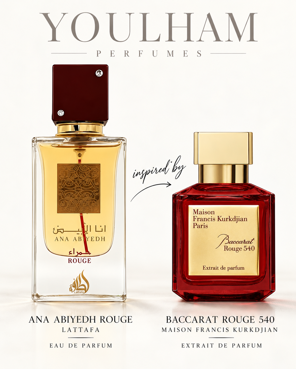 Ana Abiyedh Rouge – Lattafa Eau de Parfum Mixte Boisé Épicé
