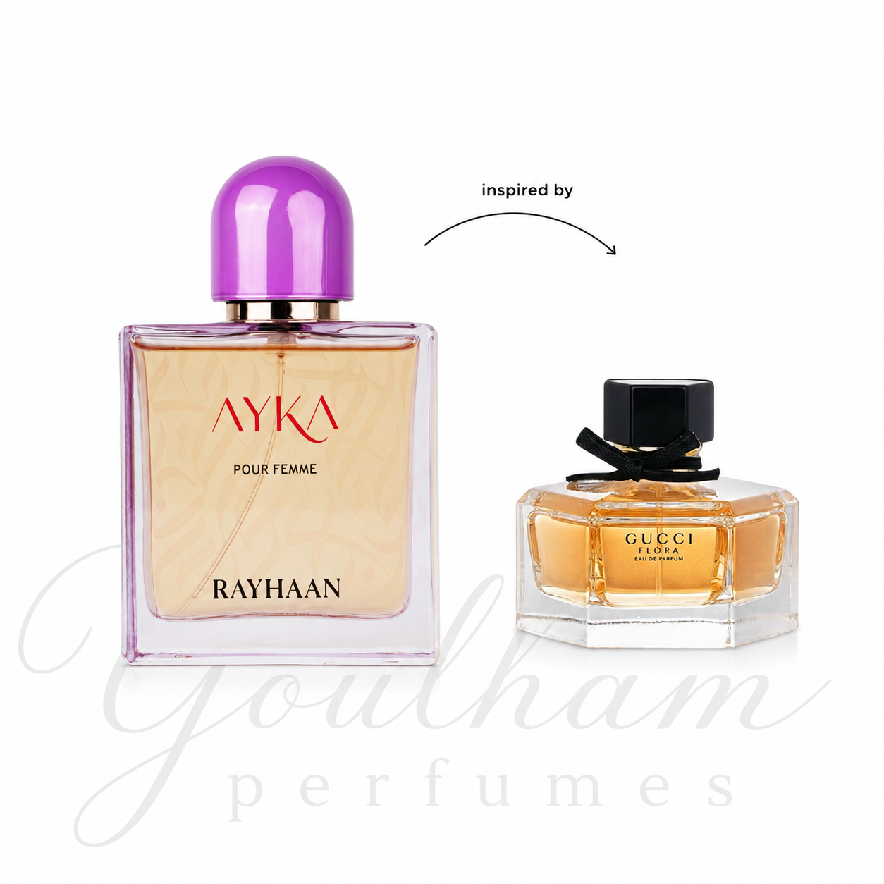 Flacon Ayka Rayhaan Eau de Parfum florale fruitée pour femme