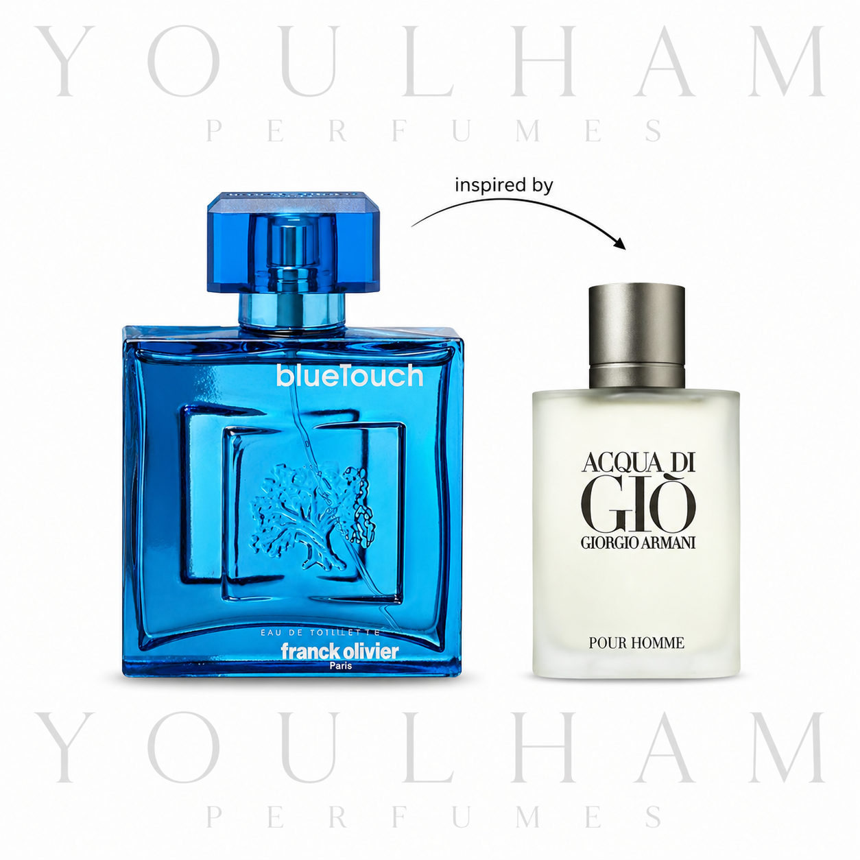 Blue Touch Franck Olivier Eau de Toilette 100ml pour homme disponible au Maroc
