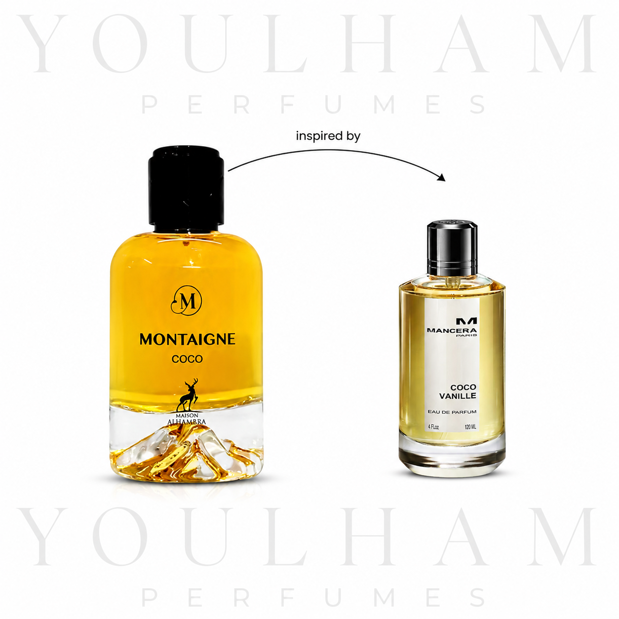 Montaigne Coco Maison Alhambra, parfum gourmand floral pour femme – Youlham Perfumes Maroc