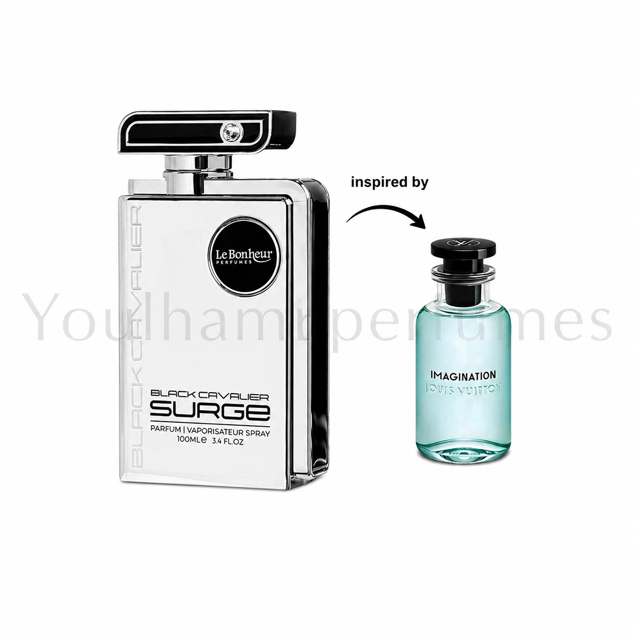 Black Cavalier Surge Almas Eau de Parfum 100ml pour homme disponible au Maroc