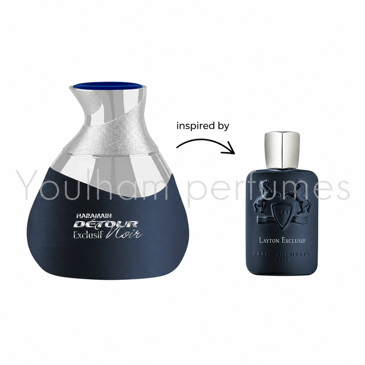Flacon Detour Noir Exclusif Al Haramain Eau de Parfum boisé épicé pour homme