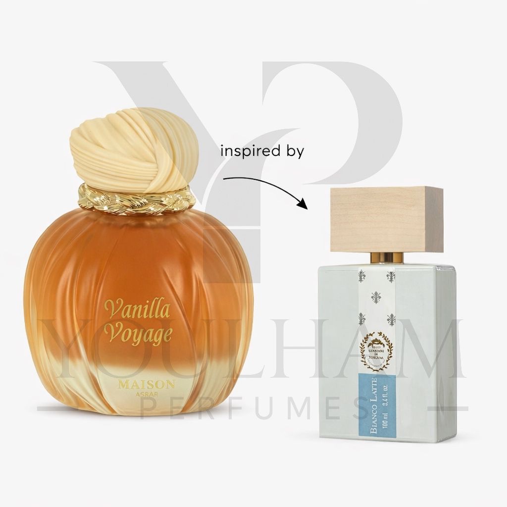 Vanilla Voyage Maison Asrar, parfum gourmand vanillé – Youlham Perfumes Maroc