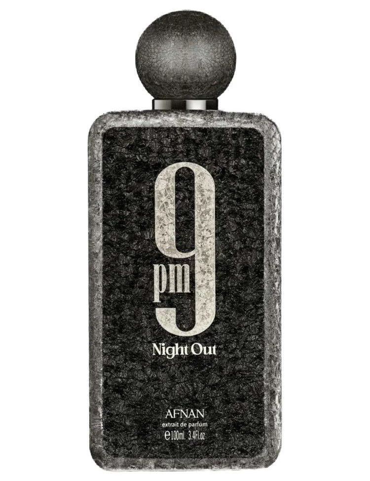 Flacon 9PM Night Out Afnan Eau de Parfum oriental gourmand pour femme