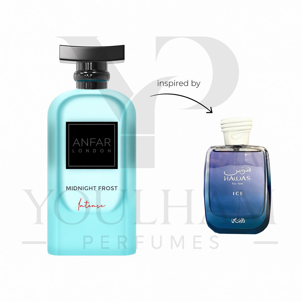 Midnight Frost Intense, parfum frais aquatique mixte – Youlham Perfumes Maroc