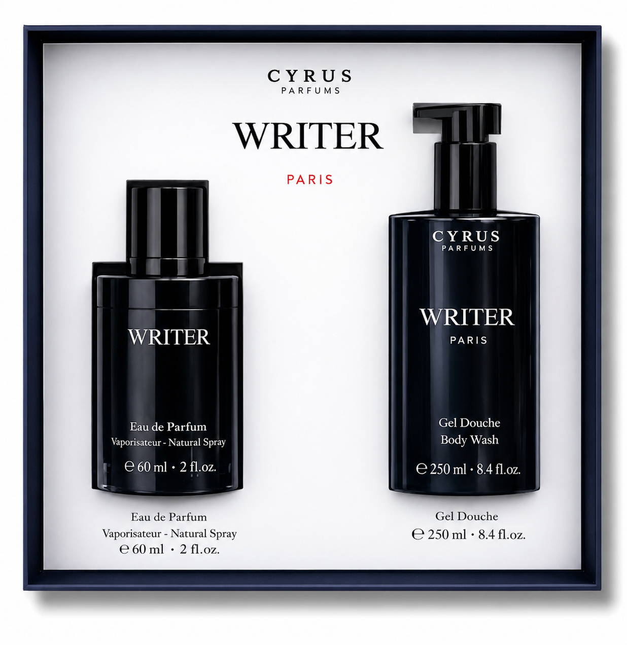 Coffret Writer Geparlys Eau de Parfum et gel douche pour homme