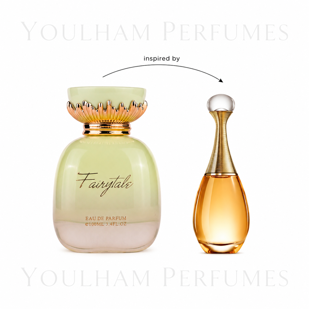 Flacon Fairytale Maison Asrar Eau de Parfum florale fruitée pour femme