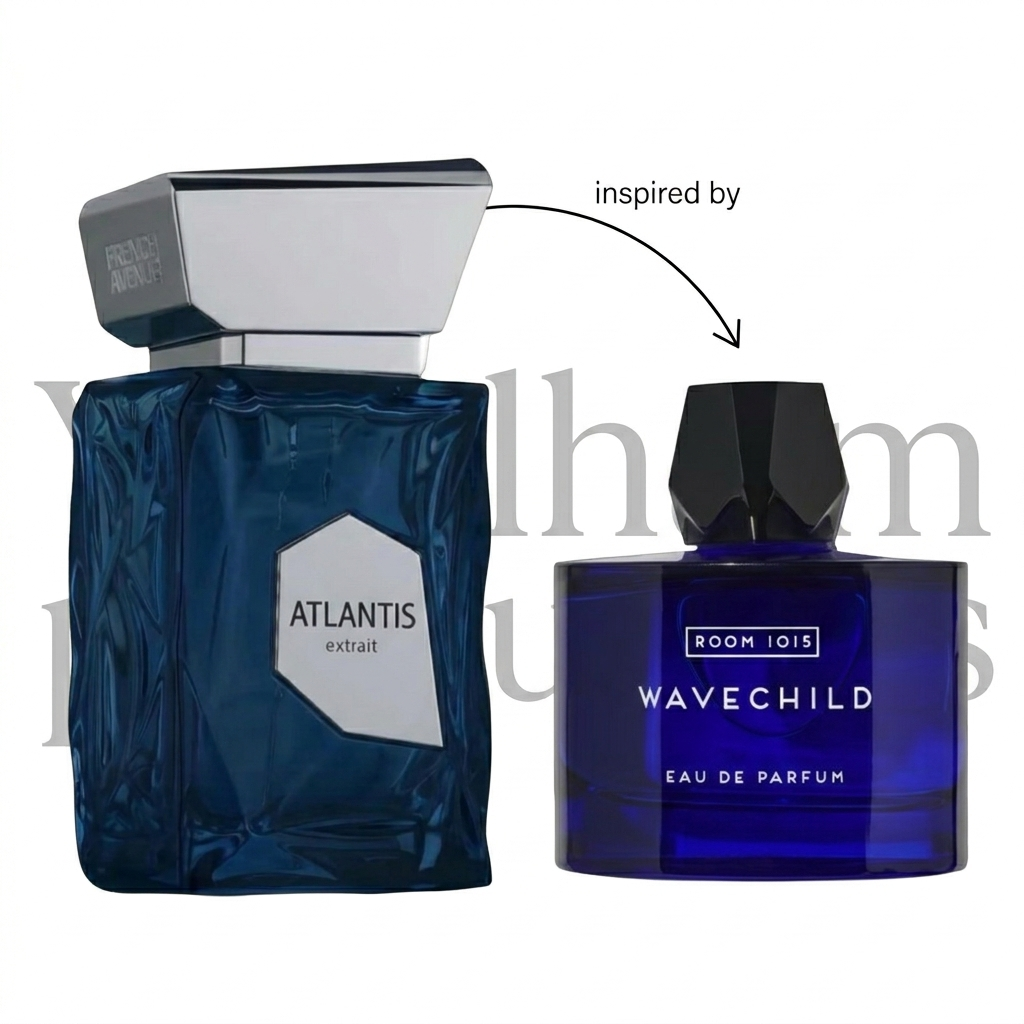 Flacon Atlantis Extrait French Avenue Eau de Parfum aquatique boisé pour homme