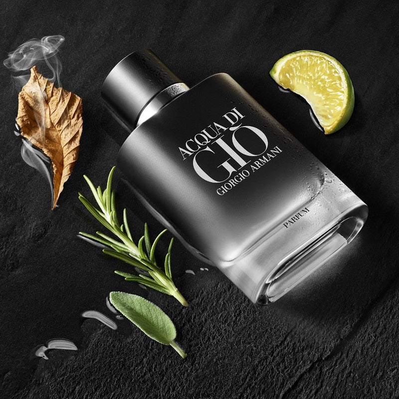 Détail du flacon Aqua di Gio Parfum