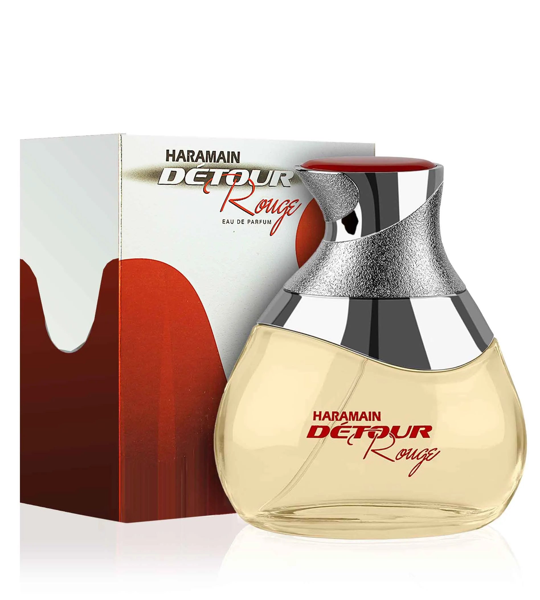 Flacon Detour Rouge Al Haramain Eau de Parfum aromatique épicé pour homme