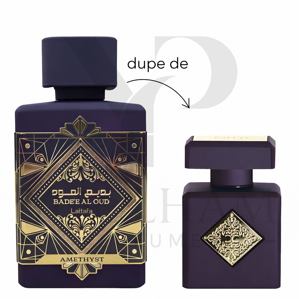 Flacon Bade'e Al Oud Amethyst Lattafa Eau de Parfum oriental vanillé mixte