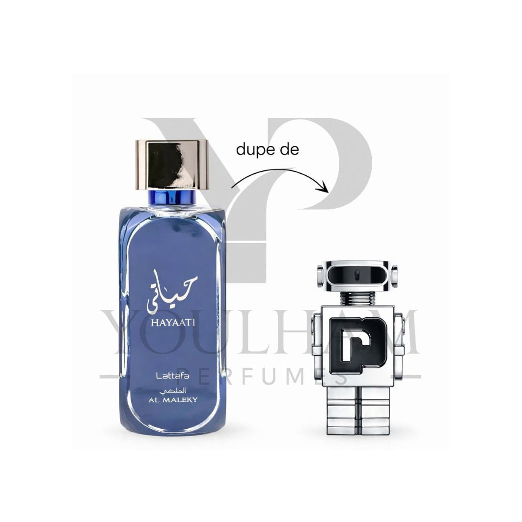 Flacon Hayaati Al Maleky Lattafa Eau de Parfum oriental épicé mixte