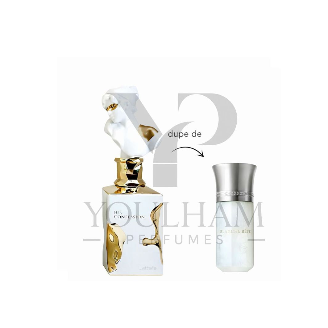 Flacon Her Confession Lattafa Eau de Parfum oriental floral pour femme
