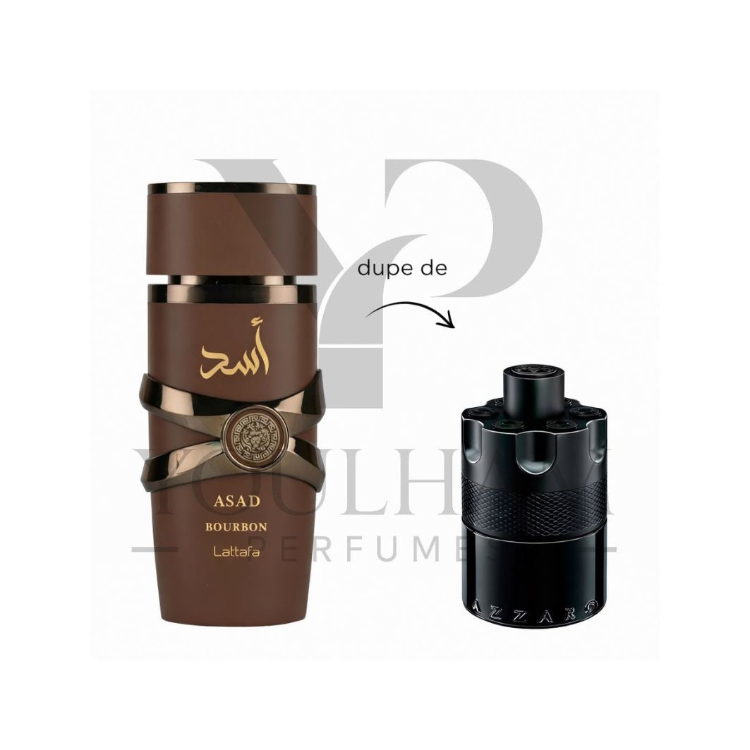Flacon Asad Bourbon Lattafa Eau de Parfum oriental gourmand pour homme